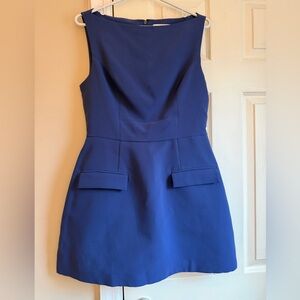 Amanda Uprichard Banco Dress Royal blue